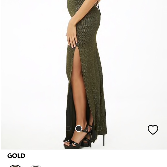 Gold and black long dress! - Picture 3 of 4